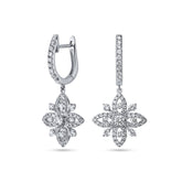 Filigree & Star Diamond Earrings - Dracakis Jewellers